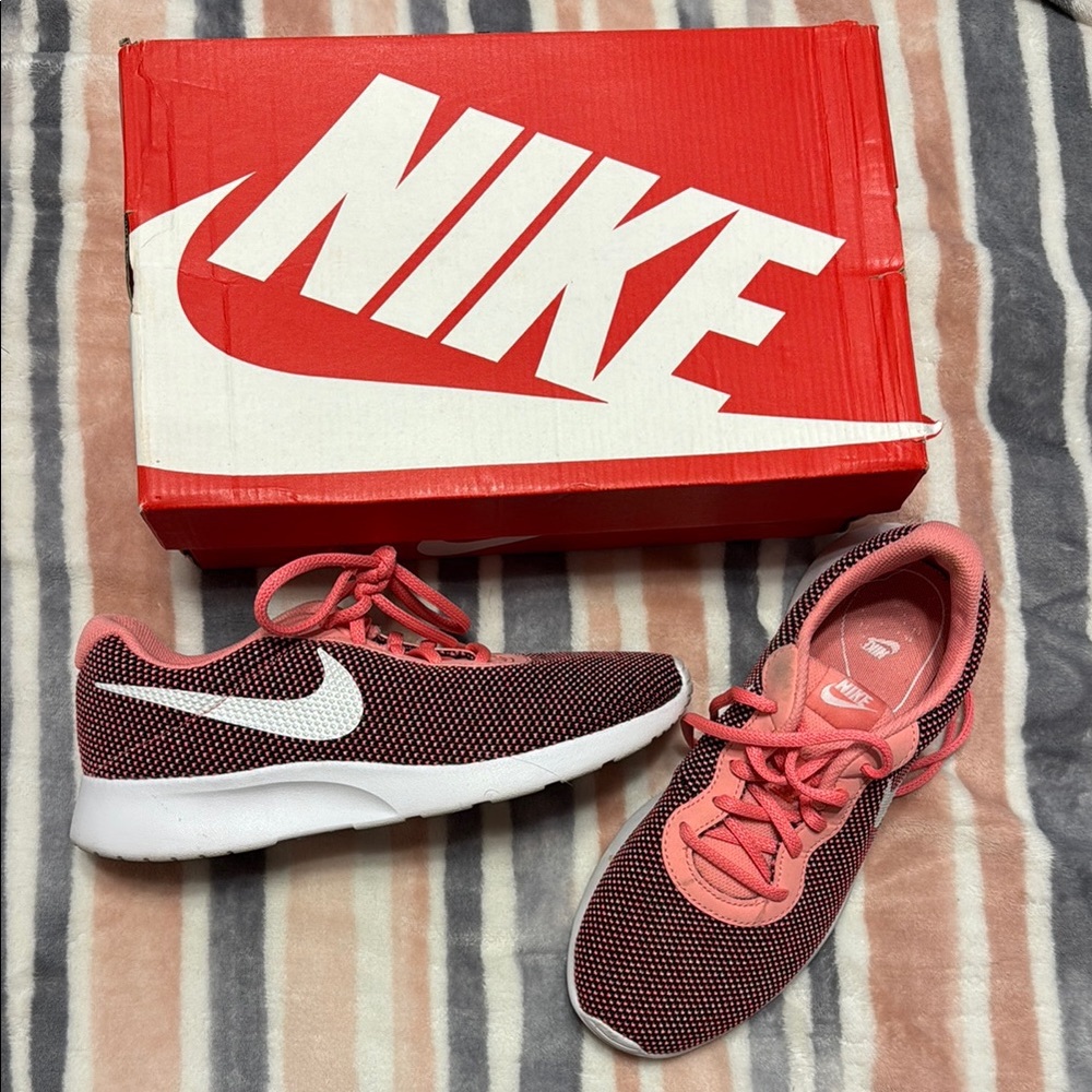 Nike Red and White Sneakers